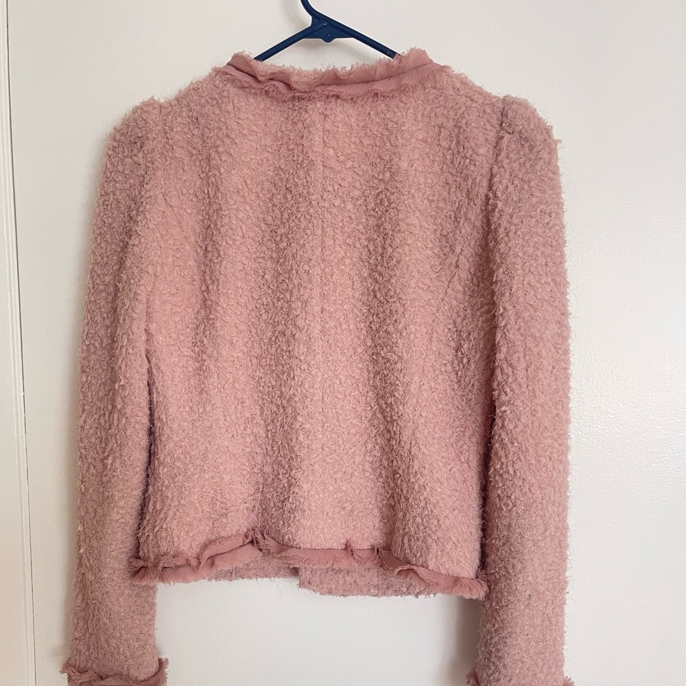 Candie's Pink Textured Blazer - Picture 2 of 5